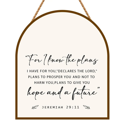 For I Know The Plans Jeremiah 29:11 Bible Verses Wall Decor Scripture Wall ArtBible Wall ArtBible Scripture Wall ArtReligious Wall Art Decor Gifts for Christian Women Men Bedroom Home Wall Decor