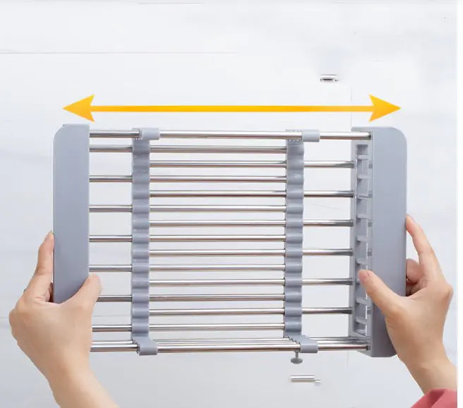 Retractable Drain Basket for Kitchen Sink