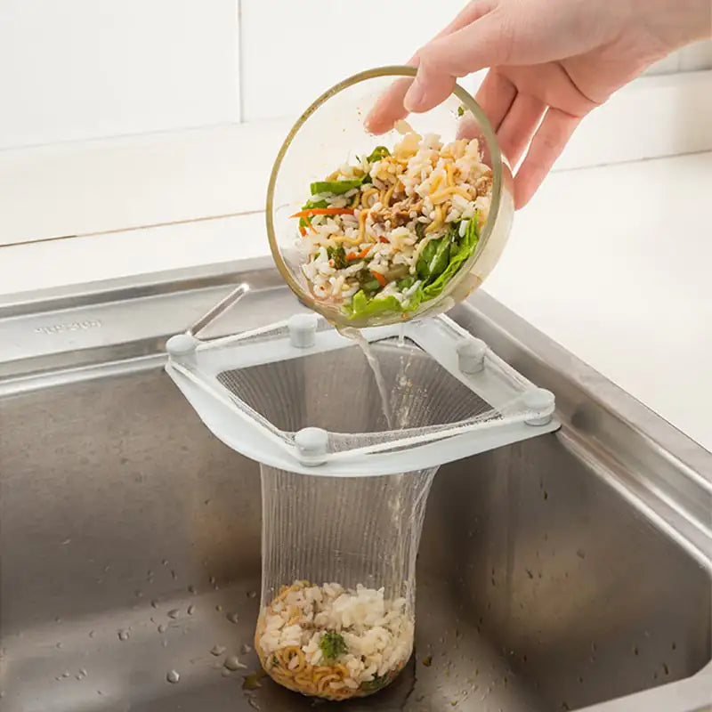 Kitchen Sink Anti-Blocking Leftover Drain Rack